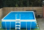 Koopje volledig pakket zwembad 8m 4m 1m25 met toebehoren, Tuin en Terras, Ophalen, Zo goed als nieuw
