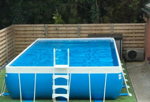 Koopje volledig pakket zwembad 8m 4m 1m25 met  toebehoren, Jardin & Terrasse, Piscines, Comme neuf, Enlèvement