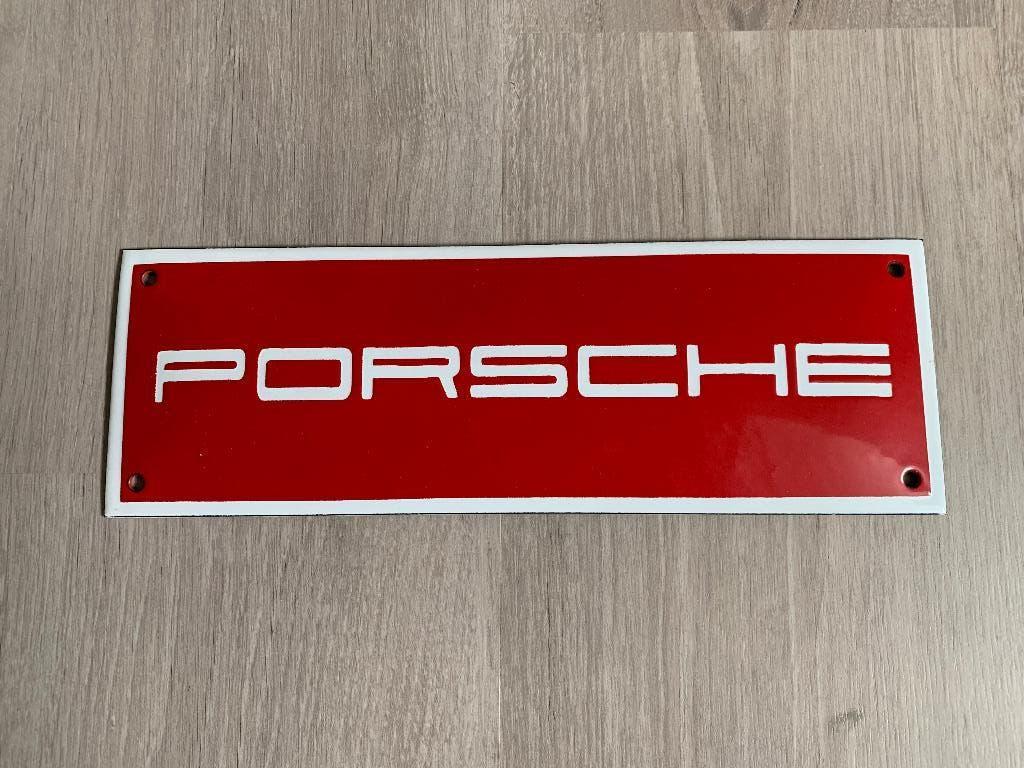 Porsche Reclame Bord, Collections, Marques & Objets publicitaires, Enlèvement, Comme neuf, Panneau publicitaire