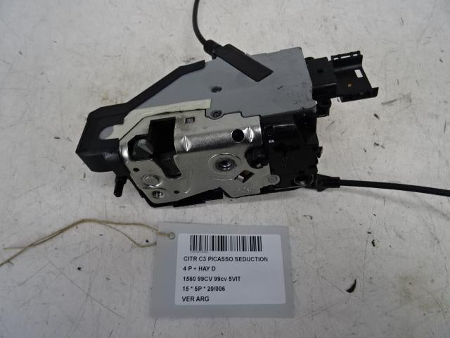 SERRURE DE PORTE ARRIÈRE GAUCHE Citroën C3 Picasso (SH), Utilisé, Arrière, Citroën