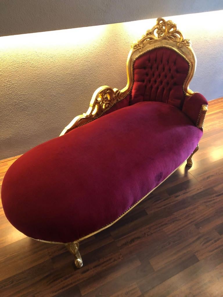 Vintage Chaise Longue, Hollywood Barokstyle, Ophalen