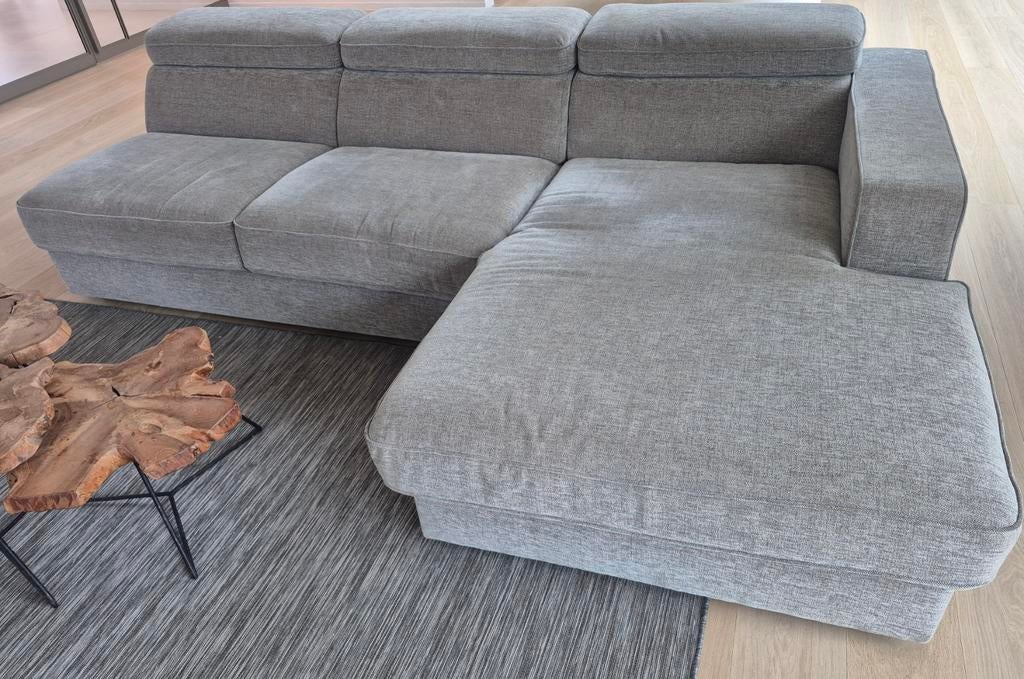 3-zit zetel van Belform met lounge en verstelbare hoofdsteun, Huis en Inrichting, Zetels | Zetels en Chaises Longues, Ophalen