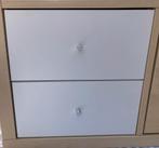 Ikea kallax inzet met 2 lades - wit - 2 beschikbaar, Ophalen, Zo goed als nieuw