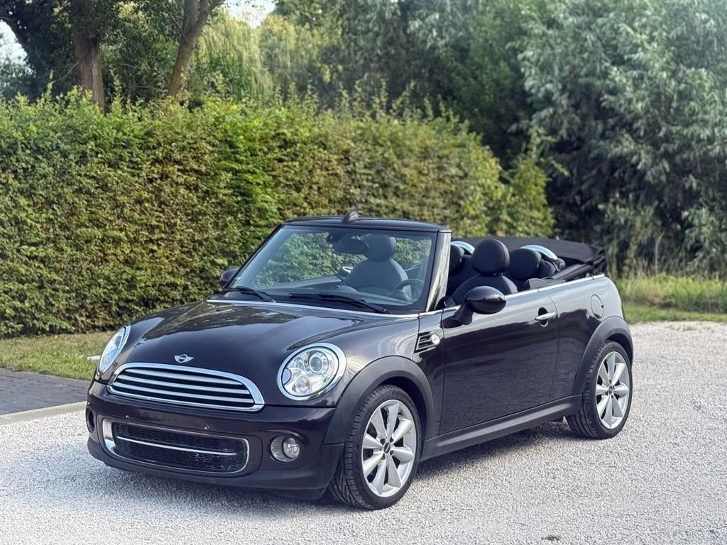 Mini cooper1.6 d cabrio2014 leder navi is al blanco gekeurd, Auto's, Leder, Particulier, Te koop, Cabrio