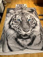 Dekbedovertrek tijger, Enlèvement ou Envoi, Blanc, Garçon ou Fille, Housse de couette