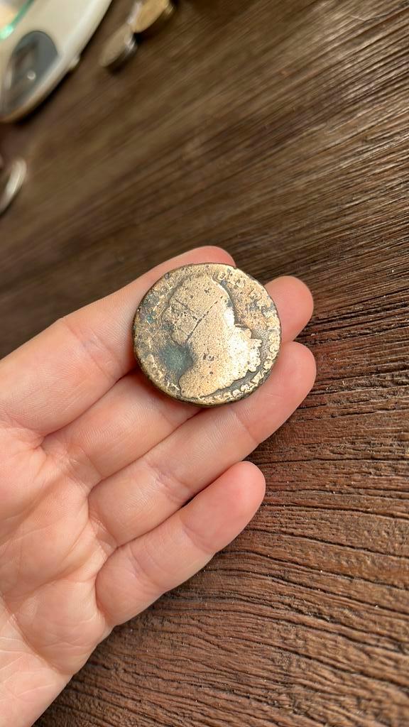 Oude Franse munt “Louis XVI – 2 sols 1792”, Postzegels en Munten, Munten | Europa | Niet-Euromunten, Losse munt, Frankrijk, Ophalen of Verzenden