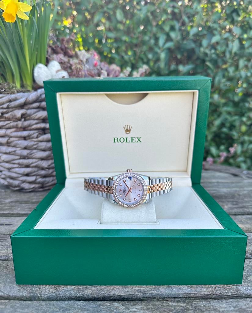 Rolex Datejust Lady Two Tone, Handtassen en Accessoires, Horloges | Dames, Nieuw, Rolex, Goud, Ophalen of Verzenden