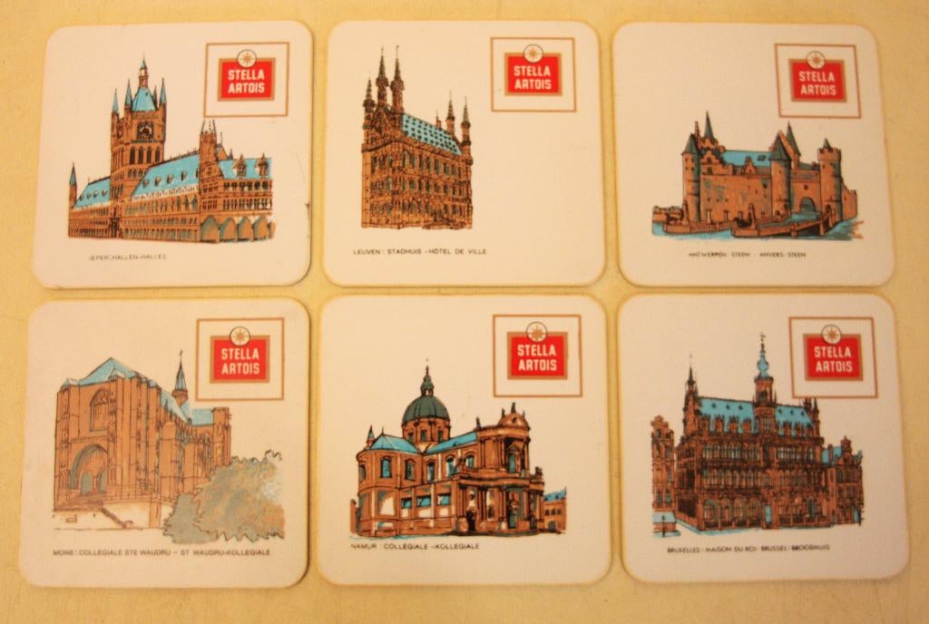 Stella Artois Onderleggers Voor Glas Bier, Verzamelen, Ophalen of Verzenden, Zo goed als nieuw, Overige typen, Stella Artois