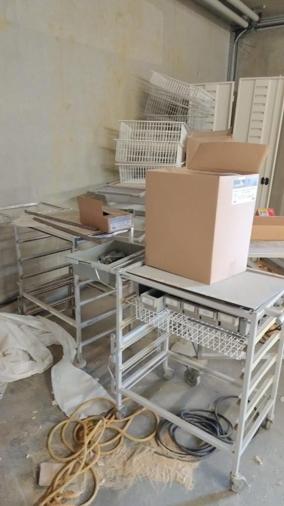 karretjes met draadmanden, Ophalen, Gebruikt