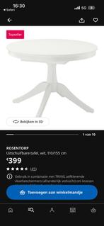 Rosentorp uitschuifbare tafel eetkamer ikea, Huis en Inrichting, Tafels | Eettafels, Ophalen, Zo goed als nieuw