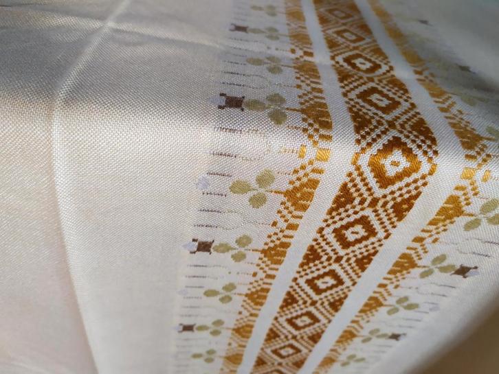 Prachtig geweven tafellaken Pasen, Huis en Inrichting, Slaapkamer | Beddengoed, Ophalen of Verzenden