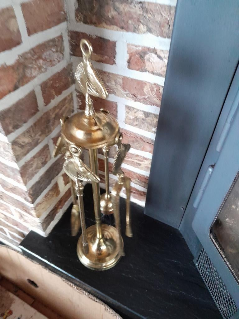 Koperen haardstel, Huis en Inrichting, Haarden, Ophalen