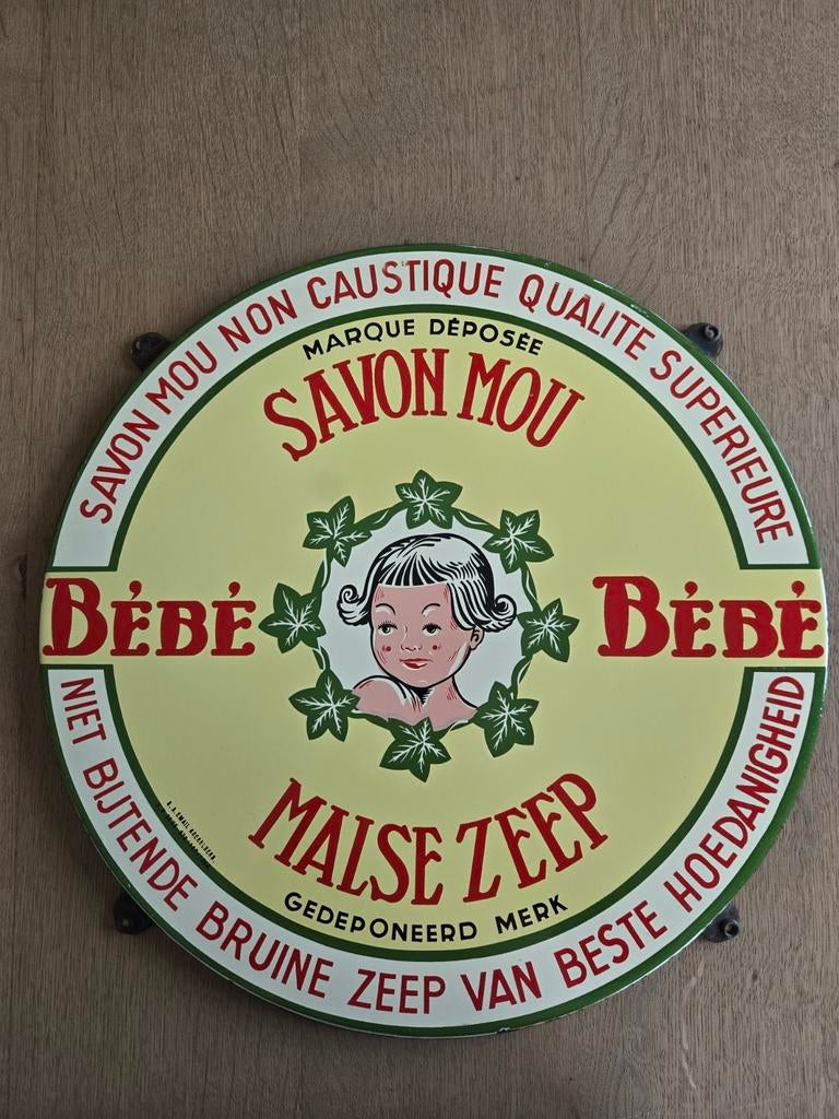 Emaille Bébé Savon, Ophalen of Verzenden