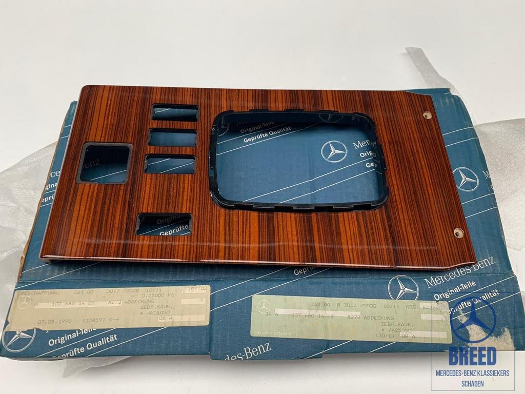 NOS Zebranopaneel middenconsole voor Mercedes-Benz W107 R107, Auto-onderdelen, Interieur en Bekleding, Mercedes-Benz, Nieuw, Ophalen of Verzenden