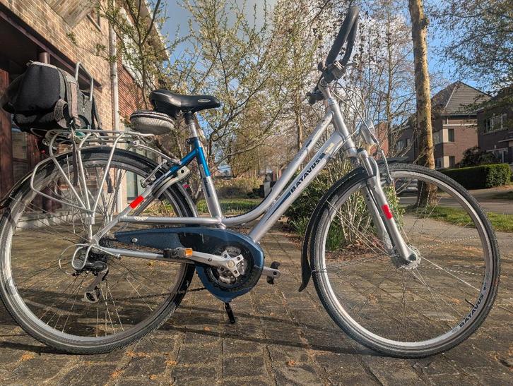 Fiets Batavus Cayuca zilvergrijs en blauw, Vélos & Vélomoteurs, Vélos | Cruisers & Lowriders, Utilisé, Cruiser, 47 à 51 cm, Enlèvement