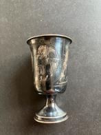 Russisch zilveren vodka bekertje, Ophalen of Verzenden