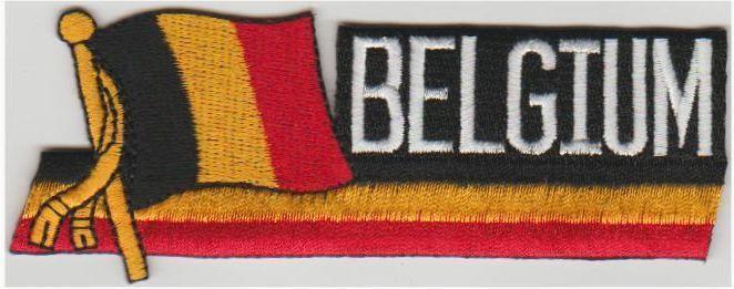 Belgische vlag stoffen opstrijk patch embleem #4, Diversen, Vlaggen en Wimpels, Nieuw, Verzenden
