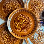 11 assiettes à dessert vintage Torgau Steingut fleurs, Enlèvement ou Envoi