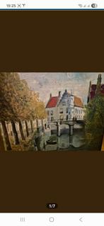 Klassiek schilderij Brugge, Ophalen of Verzenden