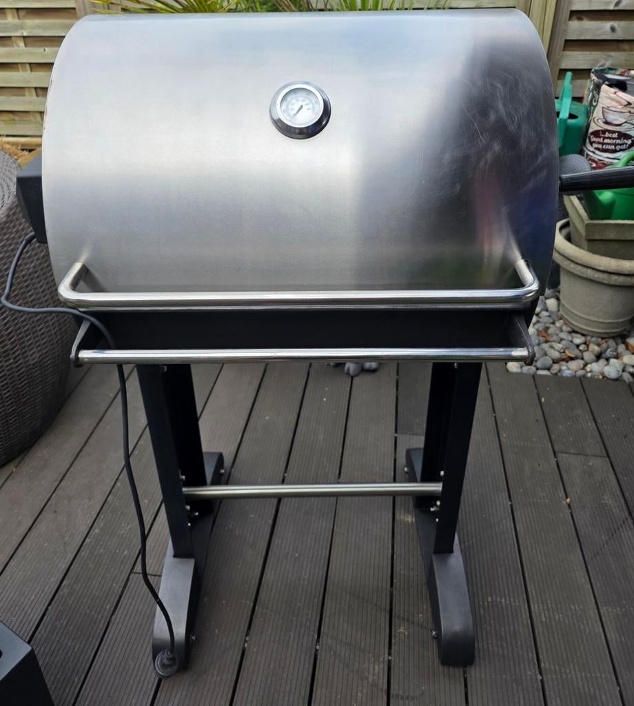 Barbecook Banika houtskool  met spit ., Jardin & Terrasse, Barbecues au charbon de bois, Enlèvement