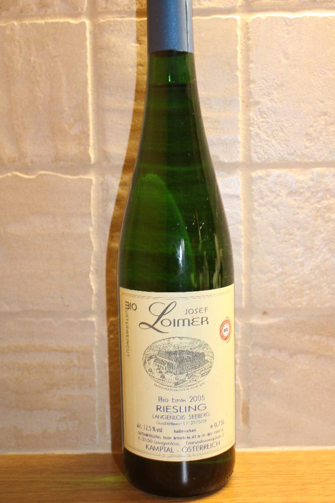 Josef Loimer 2005 riesling Bio Kamptal Autriche, Collections, Vins, Comme neuf, Vin blanc, Autres régions, Pleine, Enlèvement