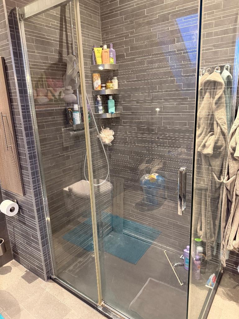 Douchecabine glas softclose deur, hele nette staat! 120x90, Enlèvement, Utilisé, Verre, Douche