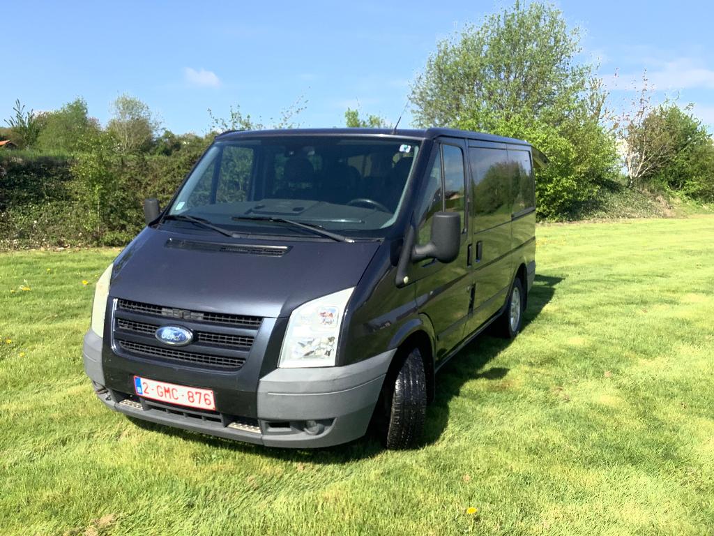 Ford transit Dubbelcabine, Auto's, Bestelwagens en Lichte vracht, Voorwielaandrijving, Stof, Te koop, 2200 cc