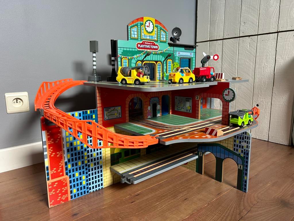 Houten treinstation Playtive, Ophalen, Zo goed als nieuw