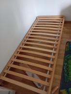 Bed met matrasmaat 80 cm breed, Huis en Inrichting, Ophalen, Gebruikt, Eenpersoons, Bruin