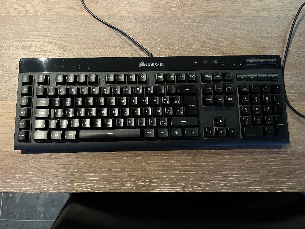 Gaming Keyboard Corsair K55 RGB, Computers en Software, Gaming toetsenbord, Azerty, Ophalen of Verzenden, Zo goed als nieuw