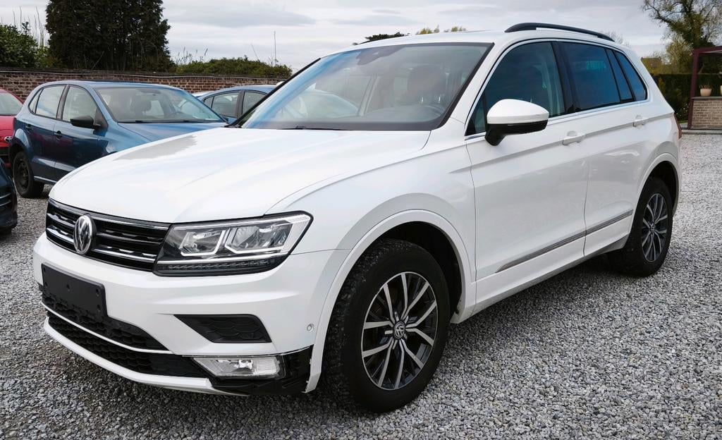 🆕VW TIGUAN 4MOTION_2.0 D(150CH)_2016💢EU.6B_AUT_FULL EQUP💢, Auto's, Automaat, 4 cilinders, Wit, Leder