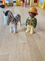 Playmobil 123 9257 Verzorger met zebra, Ophalen of Verzenden, Zo goed als nieuw, Complete set