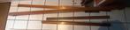 4 Vintage hangstangen 2m20,2m, 1m, 1m36,1m24, Ophalen, Gebruikt, Rood