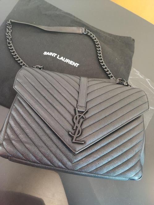 Sac Yves Saint Laurent, Handtassen en Accessoires, Tassen | Schoudertassen, Zo goed als nieuw, Overige merken, Zwart, Leer, Ophalen of Verzenden