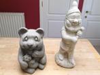 Te koop 2 tuinbeelden, Tuin en Terras, Ophalen of Verzenden, Zo goed als nieuw, Kunststof, Dierenbeeld