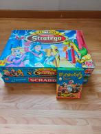 Junior gezelschapsspellen Scrabble, Stratego, regenwormen, Ophalen of Verzenden, Zo goed als nieuw