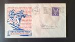 1943 US Army WWII Cover met patriottische stempel op de acht, Ophalen of Verzenden