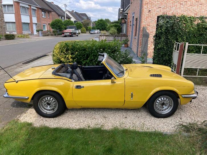 Triumph Spitfire 1500FH 1978 Inca geel, Auto's, Overige Auto's, Particulier, Benzine, Cabriolet, 2 deurs, Handgeschakeld, Overige kleuren