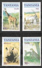 Tanzania 1986 - Yvert 285-288 - Beschermde dieren (PF), Postzegels en Munten, Postzegels | Afrika, Tanzania, Verzenden, Postfris
