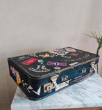 Vintage koffertje met stickers, Huis en Inrichting, Ophalen of Verzenden, Zo goed als nieuw