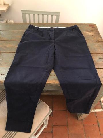 ESPRIT BROEK PANTALON CHINO BLAUW HOGE TAILLE 42 beschikbaar voor biedingen