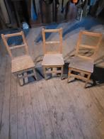 Set van 3 oude stoelen om te renoveren, Antiek en Kunst, Antiek | Meubels | Stoelen en Sofa's, Ophalen