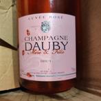 4 - Champagne Rosé Brut de Dauby Champagne, Enlèvement, Champagne