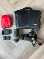 Canon EOS 100D + 18-55mm & Sigma 70-300mm lens en extra’s, Audio, Tv en Foto, Gebruikt, Spiegelreflex, Canon, Ophalen of Verzenden