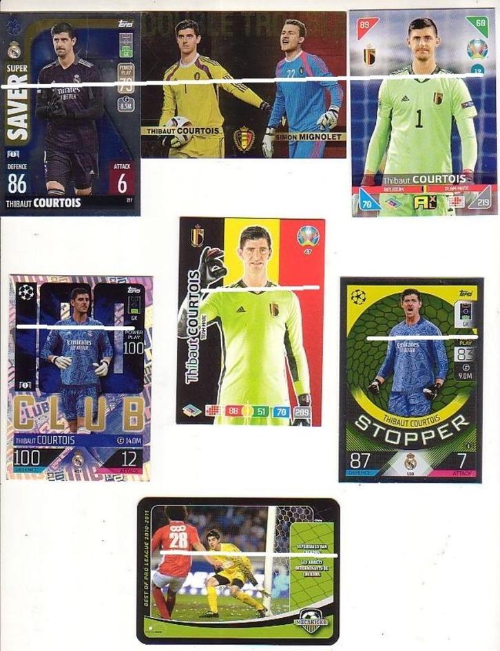 Panini - Topps/7 cartes à collectionner Thibaut Courtois, Collections, Articles de Sport & Football, Neuf, Cartes de joueur, Envoi