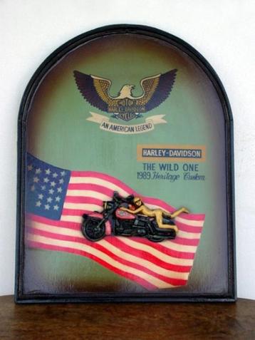 Assiette murale pour moto 83 cm - panneau de pub pour moto
