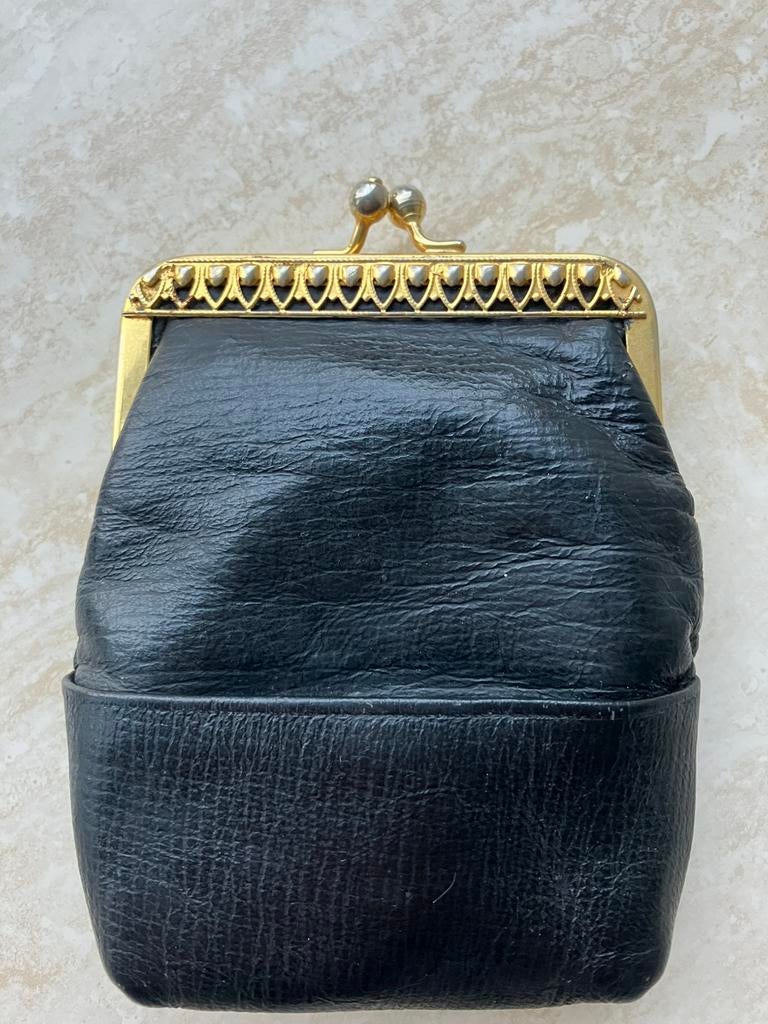 Oud lederen portemonnee., Handtassen en Accessoires, Portemonnees, Ophalen of Verzenden, Zo goed als nieuw