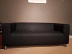 2-zitsbank zwart, Huis en Inrichting, Zetels | Zetels, Ophalen, Strakke zwarte bank, 150 tot 200 cm, Tweepersoons