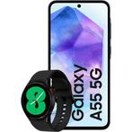 Samsung A55 256GB Navy + Galaxy Watch 4, Telecommunicatie, Mobiele telefoons | Samsung, Gebruikt, Overige kleuren, Touchscreen