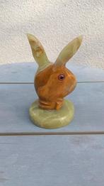 Prachtig beeldje Playboy Bunny konijn volledig in marmer, Ophalen of Verzenden